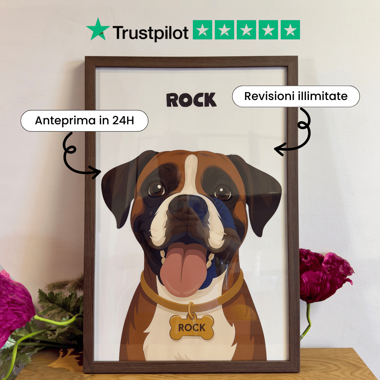 Trasforma il tuo cucciolo in un ritratto unico